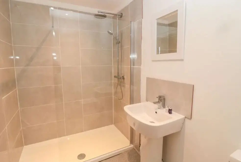 Shower room at Shepherd's House