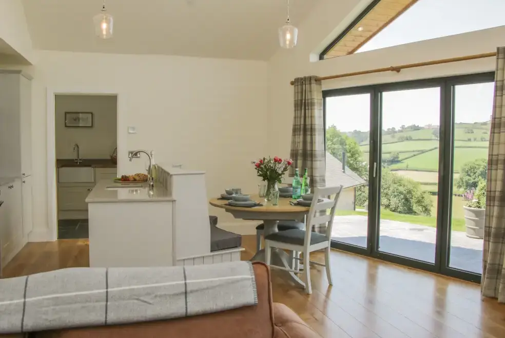 Open plan living area at Shepherd's Rest