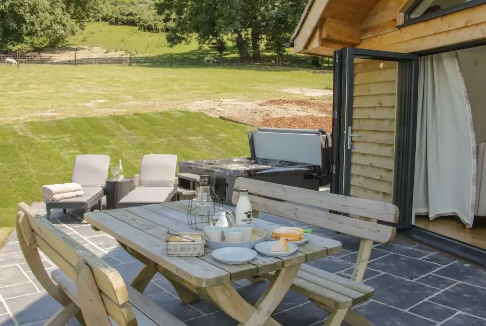 Patio area at Shepherd's Rest