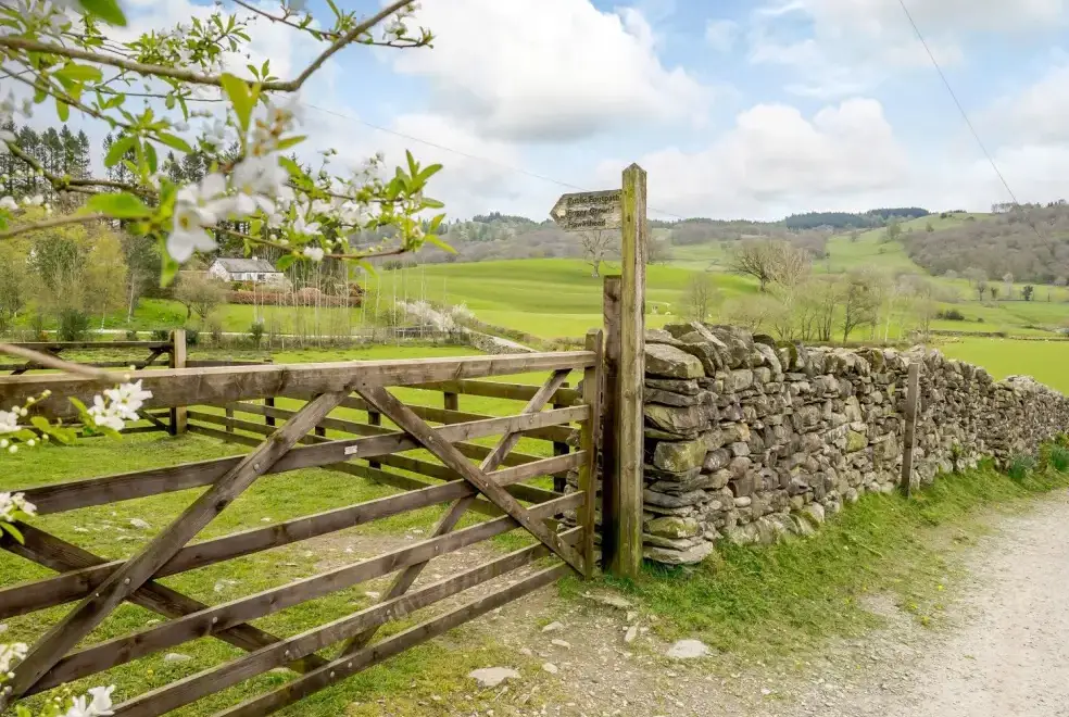 Countryside views at Shepherds Cottage