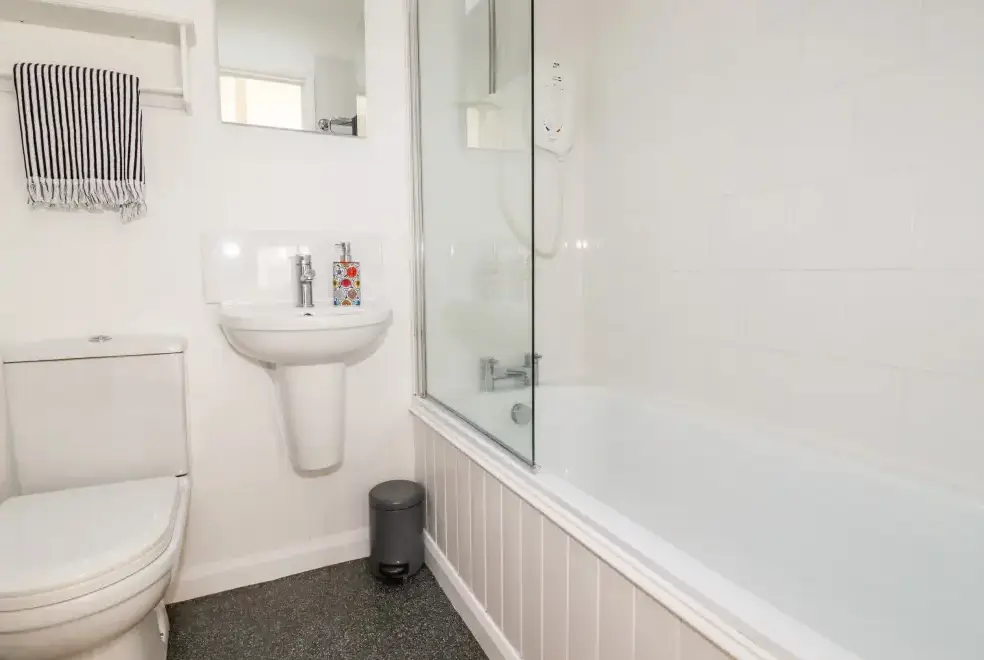 Family bathroom at Slate Cottage