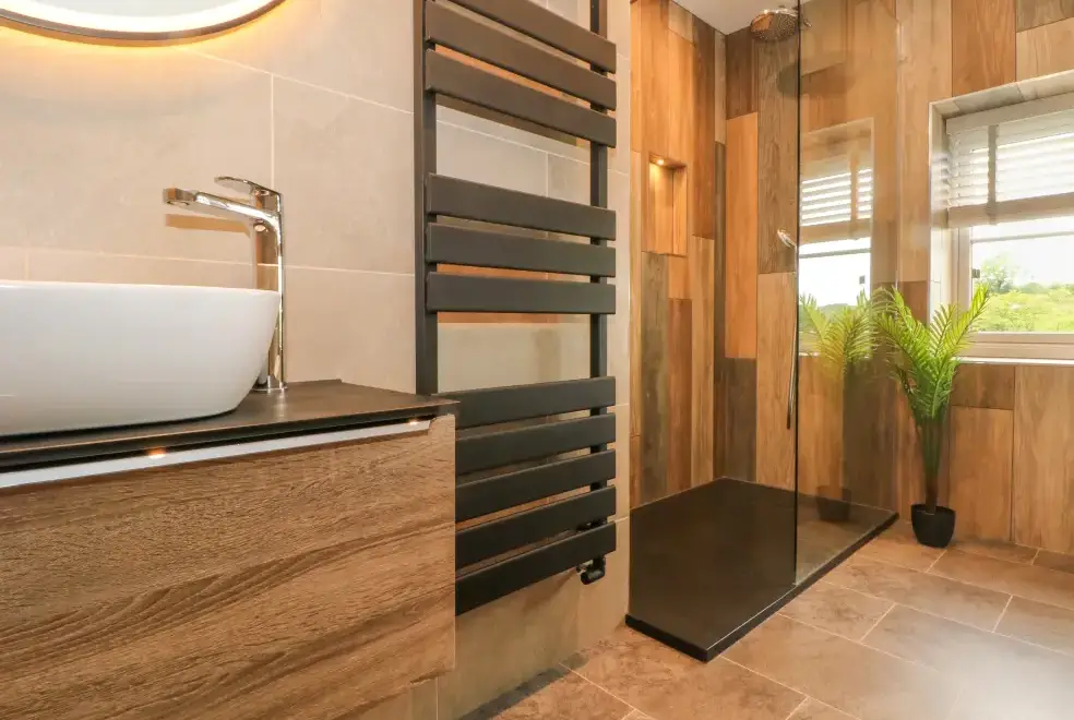 Shower room at Small Lane Cottage
