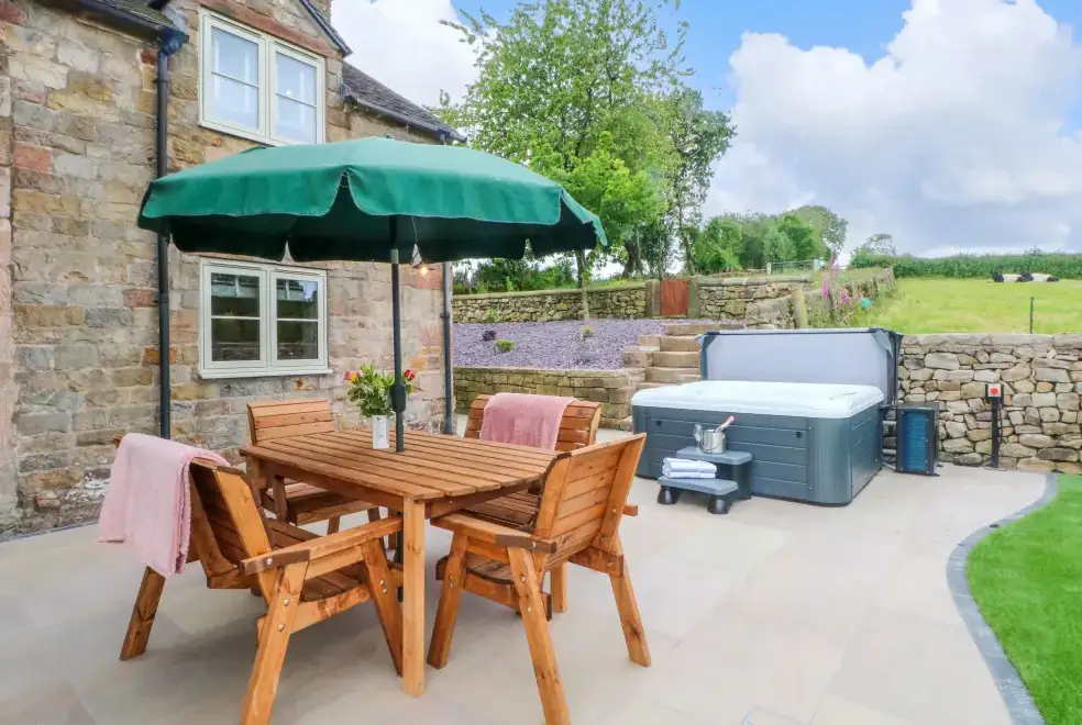 Patio area at Small Lane Cottage