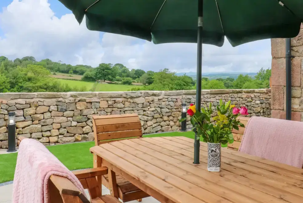 Patio area at Small Lane Cottage
