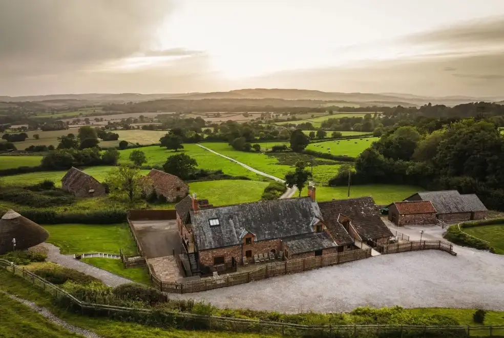 Countryside views at Smokeham Farm