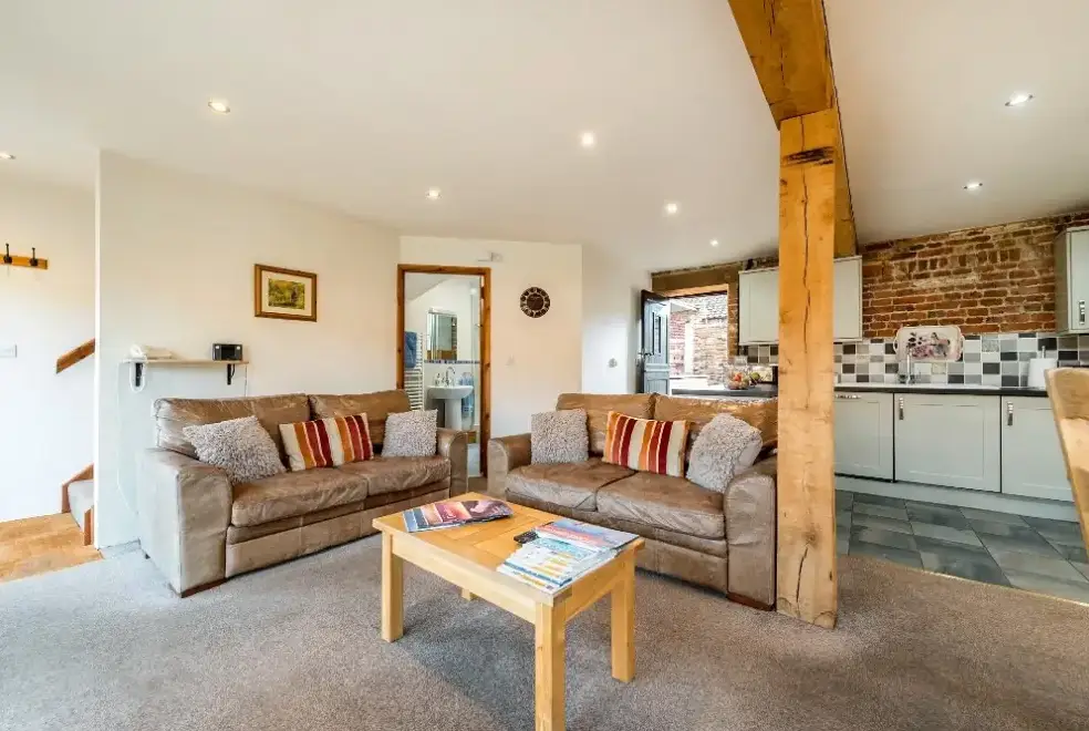 Open plan living area at Snipe