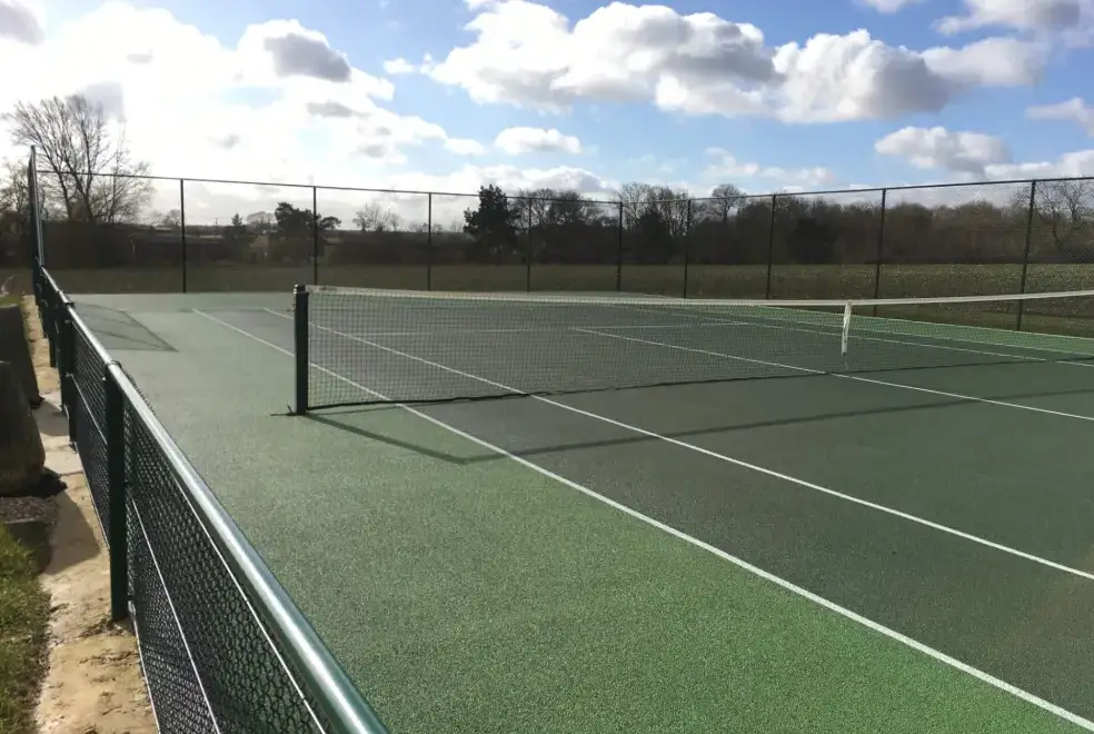 Outdoor games area at Snowdrop Lodge