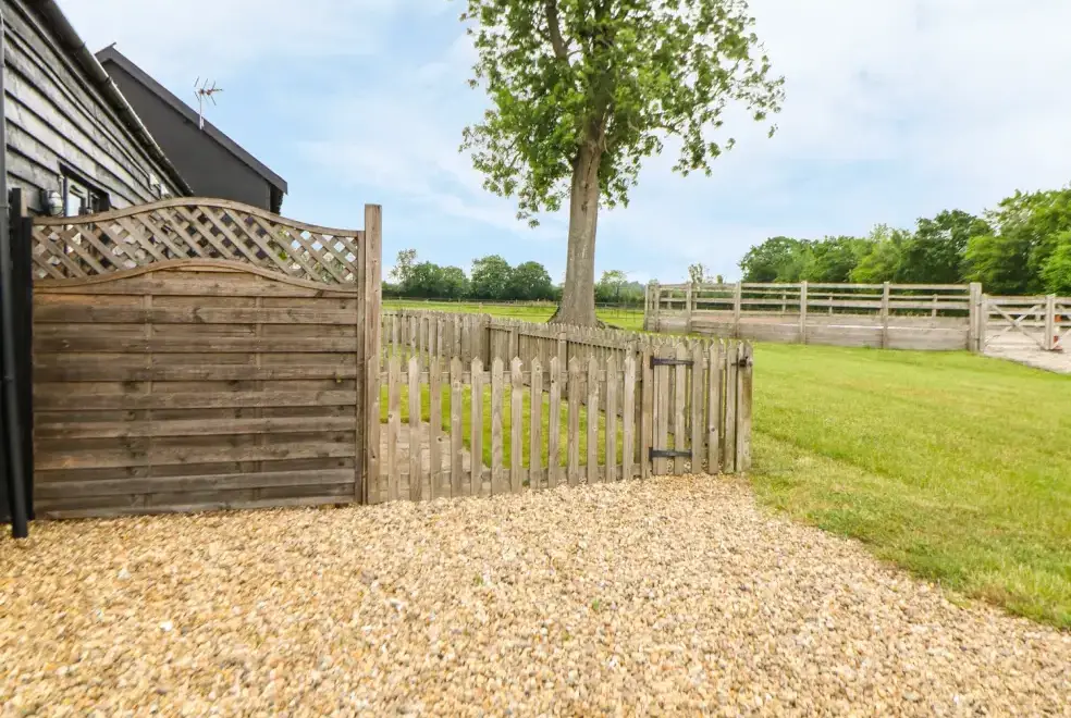 Enclosed garden at Snowy Owl Barn