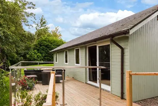 Decked area at Solway Cottage