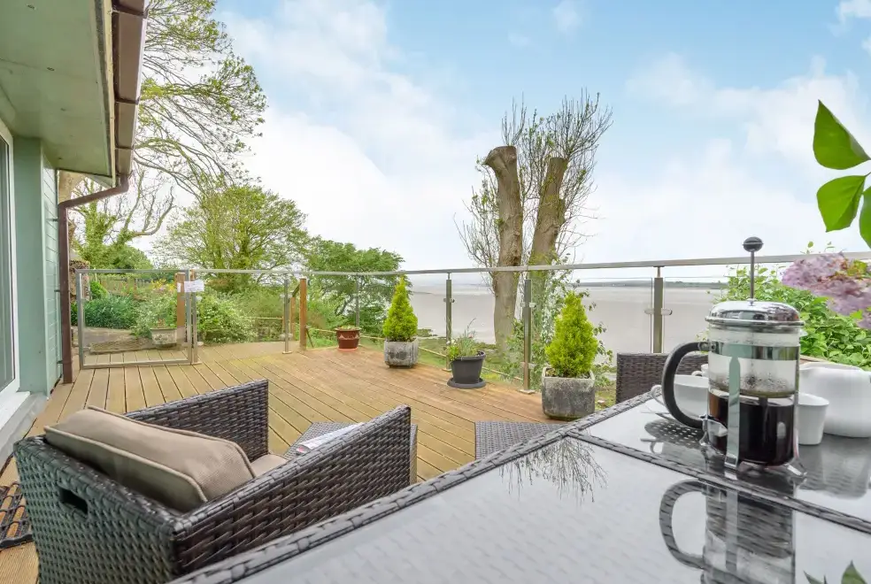 Decked area at Solway Cottage