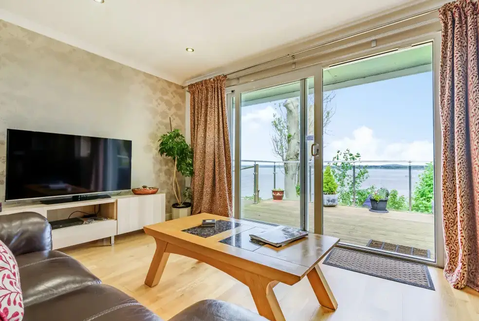 Sev view at Solway Cottage