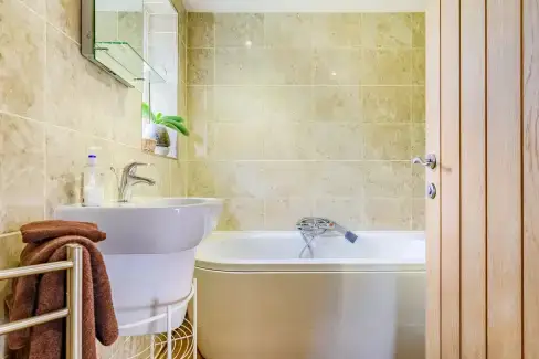 Family bathroom at Solway Cottage, Cumbria