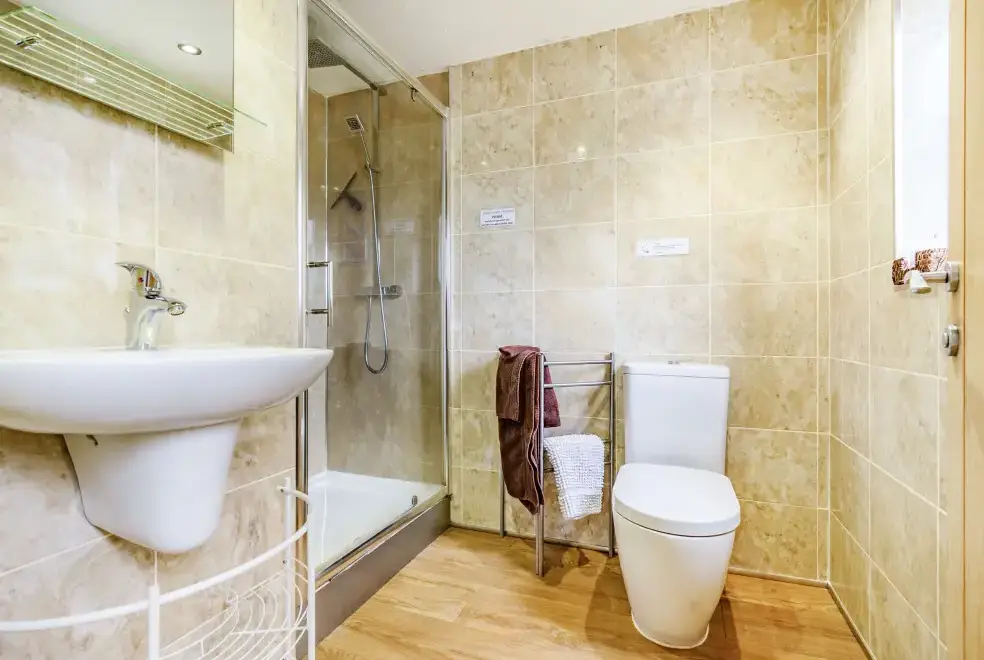 Shower room at Solway Cottage