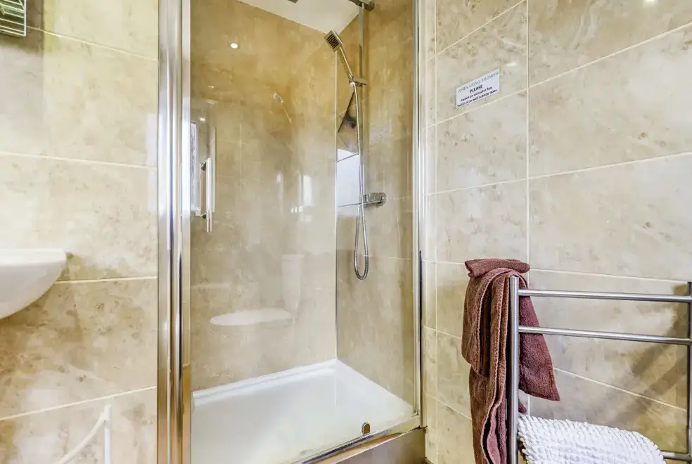 Shower room at Solway Cottage
