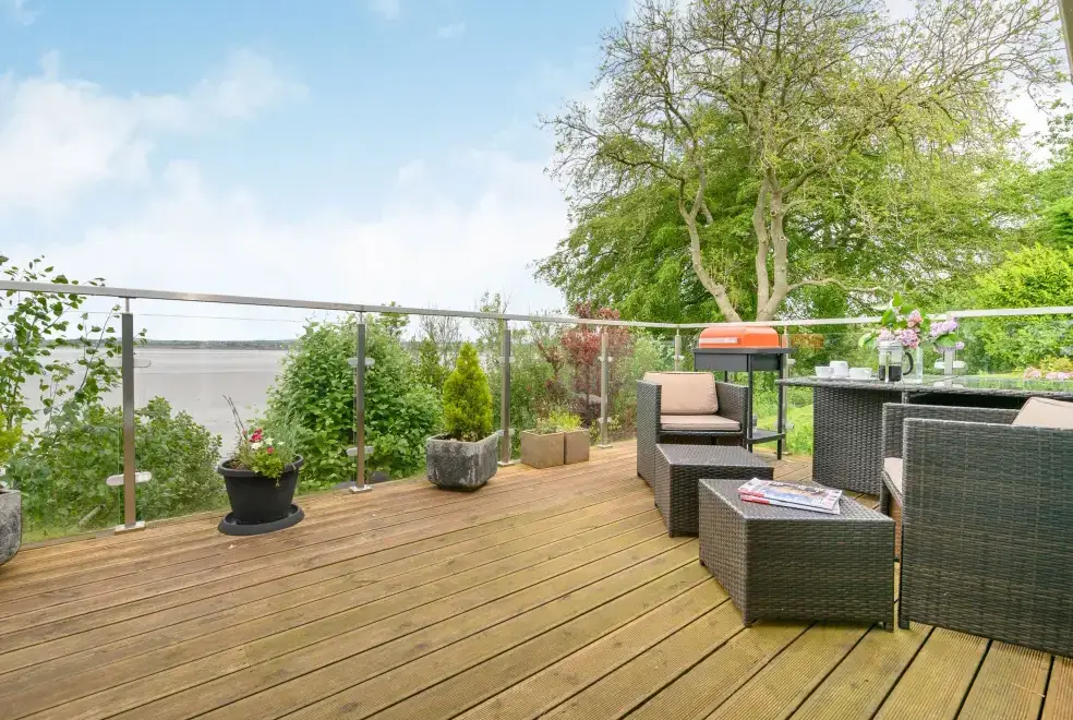Decked area at Solway Cottage