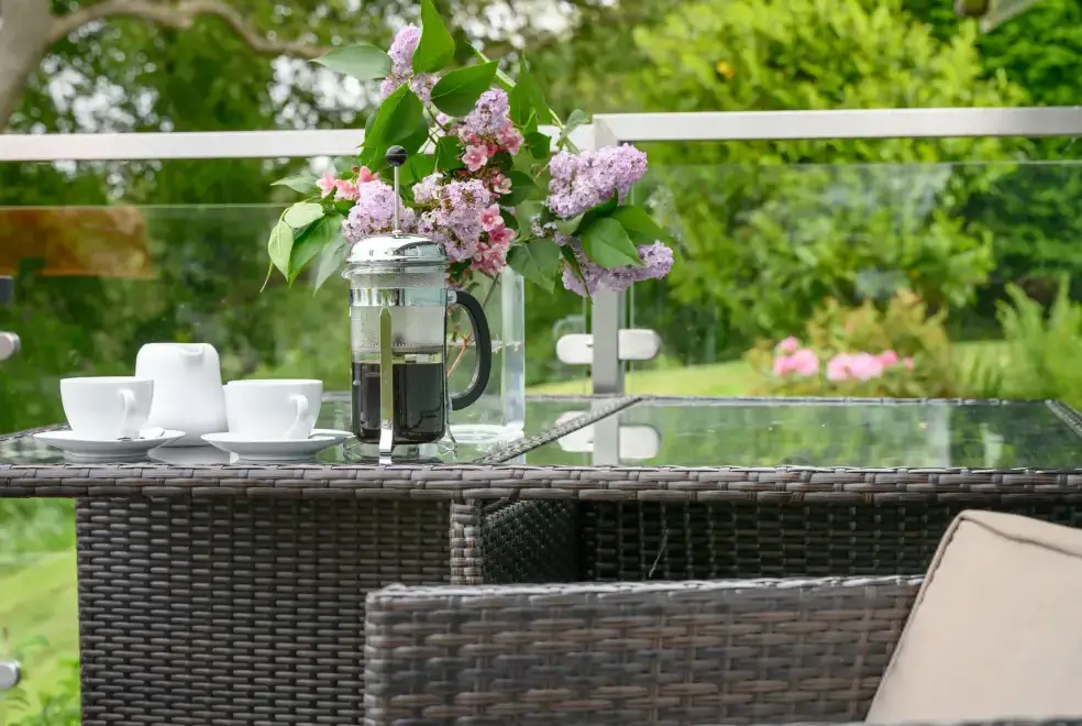 Garden furniture at Solway Cottage