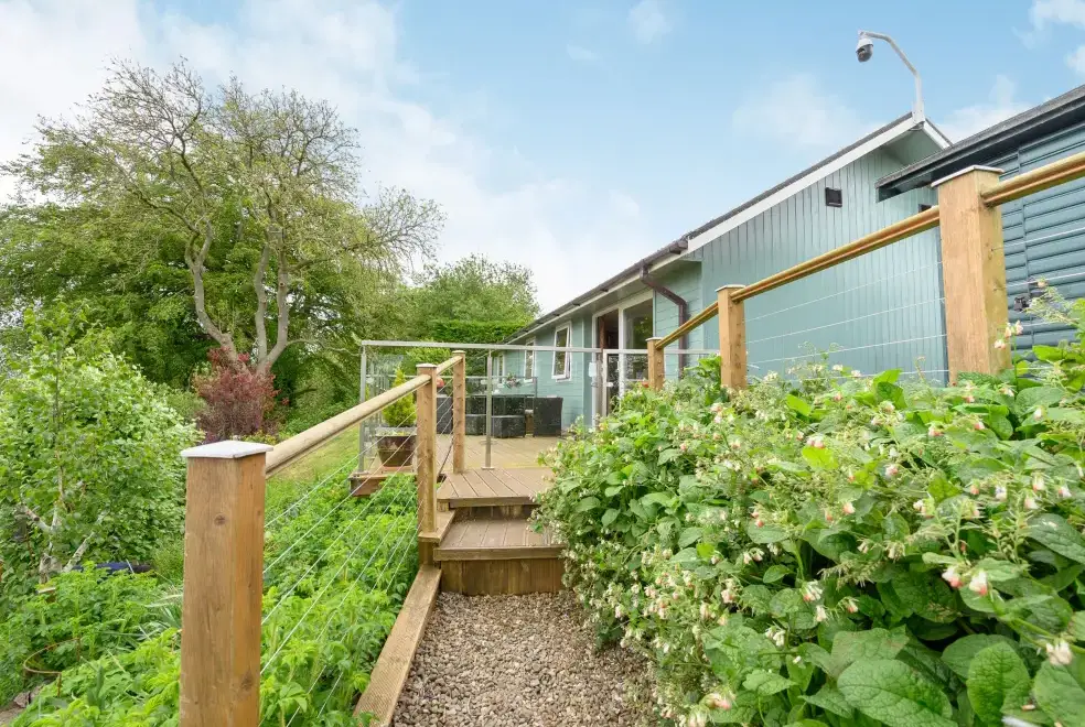Decked area at Solway Cottage