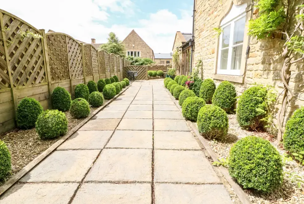Patio area at South Hill Farmhouse
