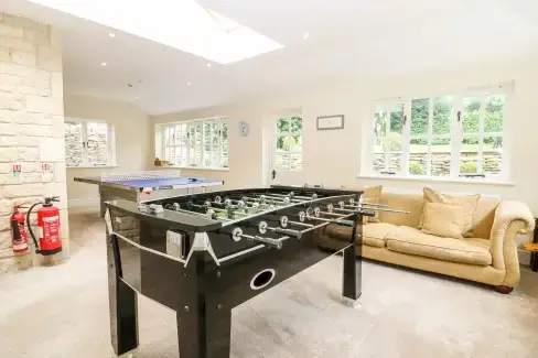 Games Room at South Hill Farmhouse, Gloucestershire