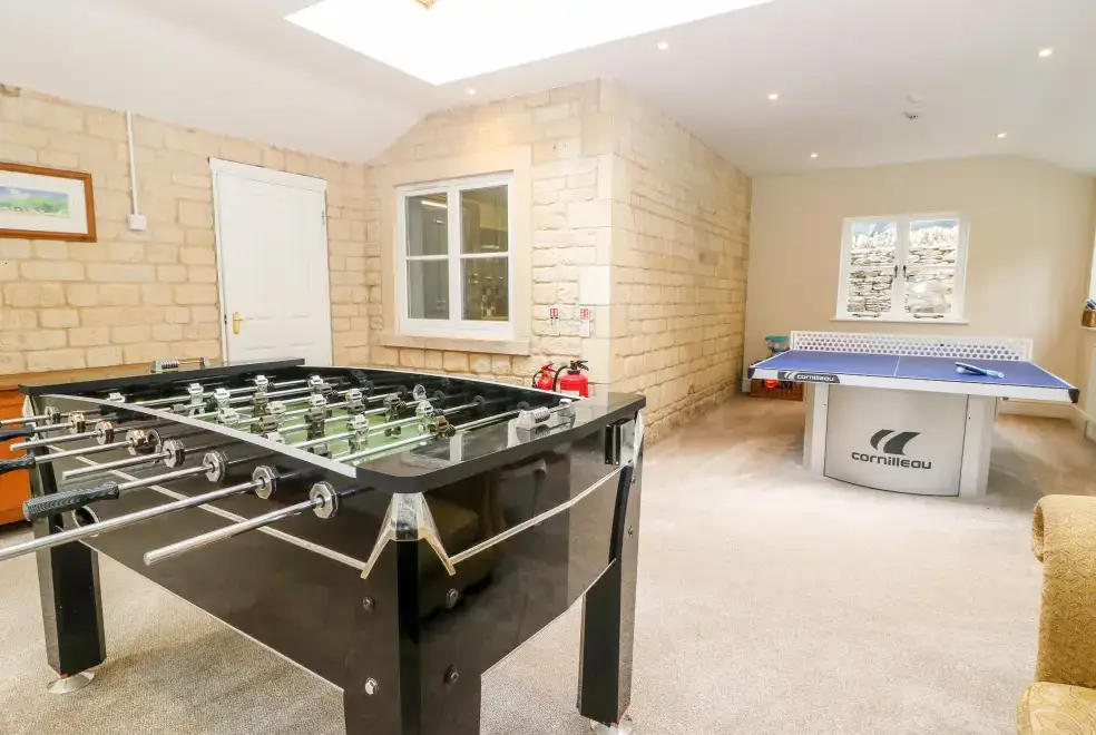 Games Room at South Hill Farmhouse