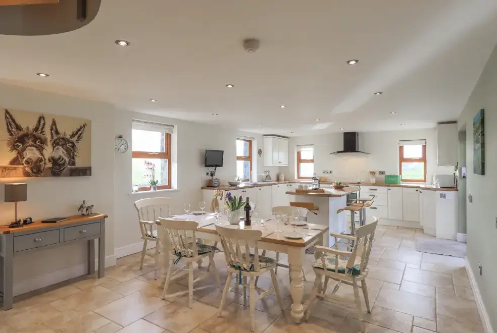 Kitchen/diner at South Milton Coastal Cottage