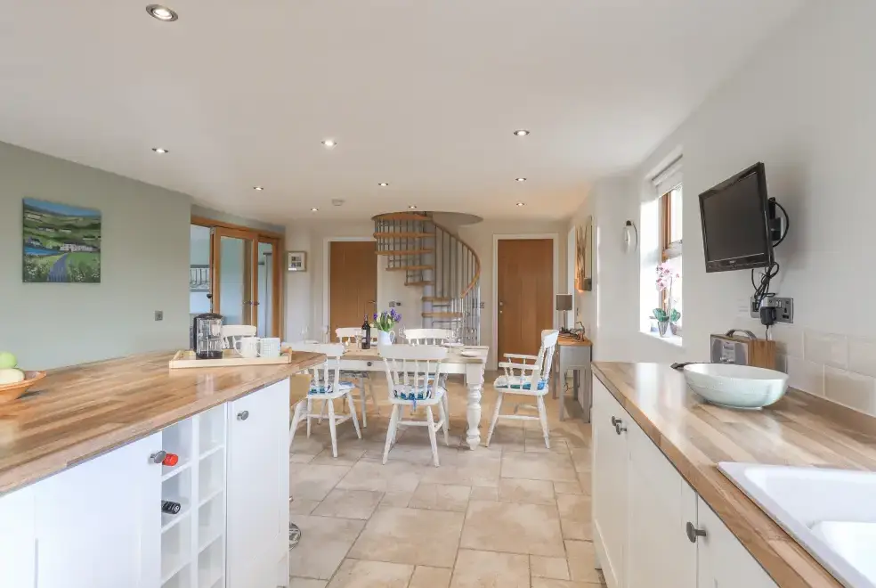 Kitchen/diner at South Milton Coastal Cottage