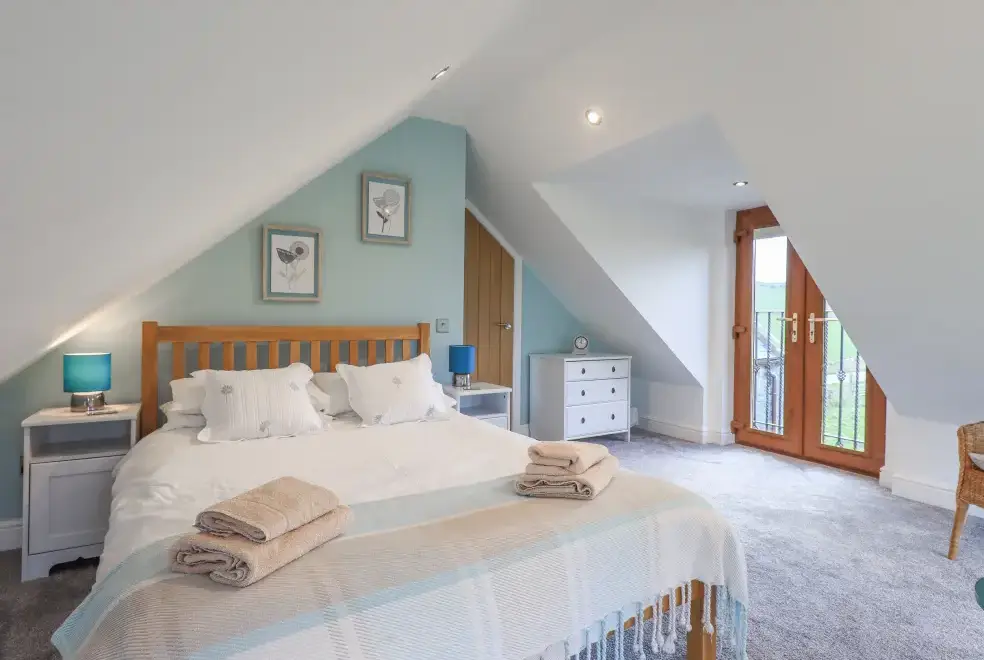 Bedroom at South Milton Coastal Cottage