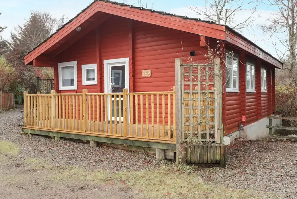 Decked area at Spruce Lodge