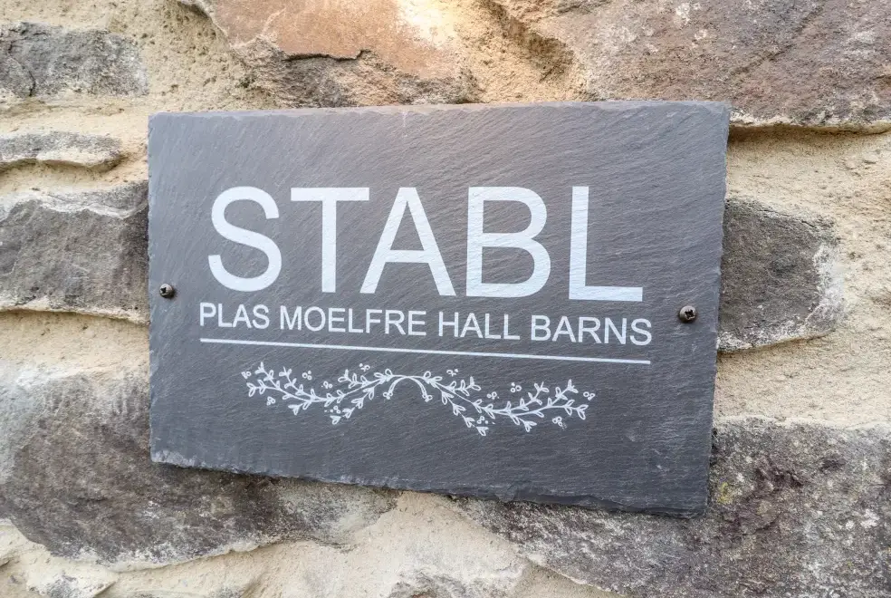 Stabl, Plas Moelfre Hall Barns, from the outside