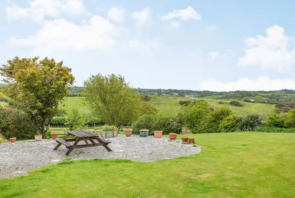 Countryside views at Stable Cottage, North Devon