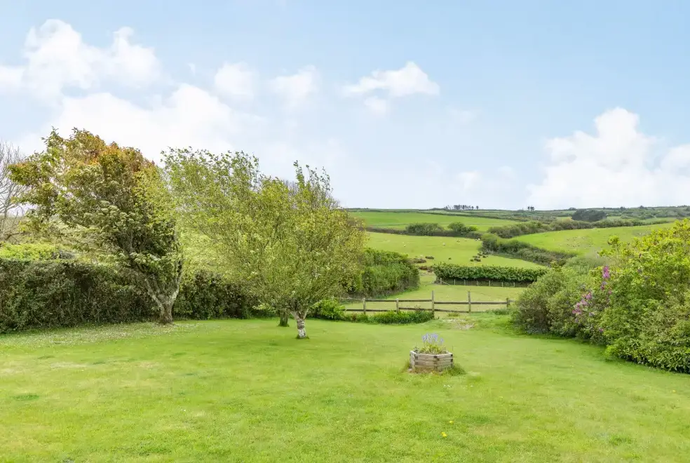 Countryside views at Stable Cottage, North Devon