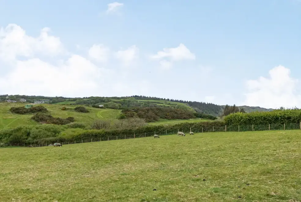 Countryside views at Stable Cottage, North Devon