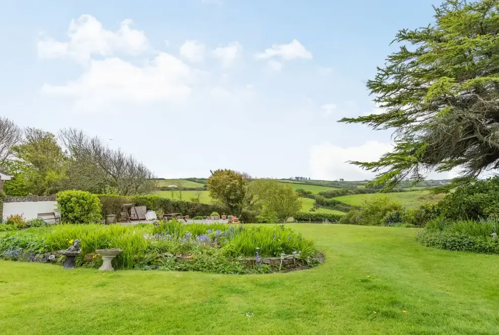 Countryside views at Stable Cottage, North Devon