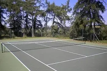 Outdoor games area at Stanton House, Gloucestershire