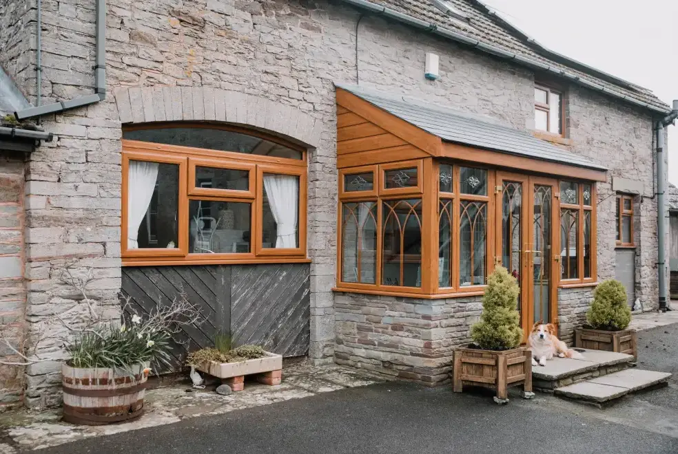 Enclosed garden at Stargazer's Loft