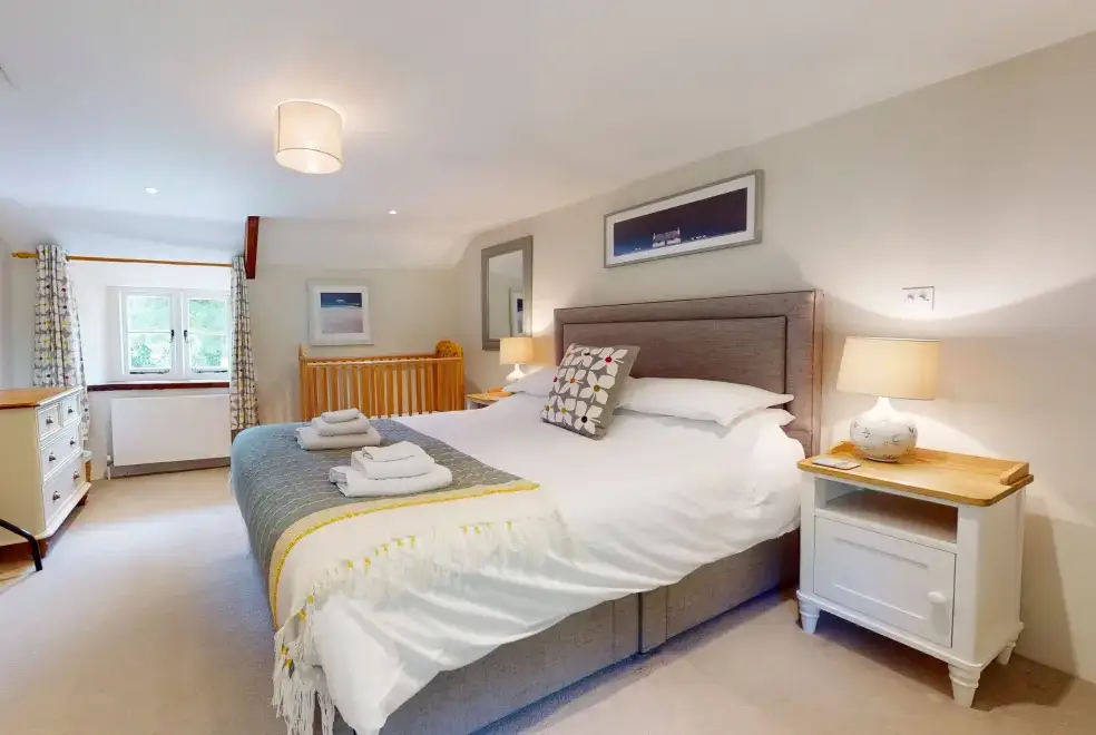 Bedroom at Stolford Country Escape with Hot Tub