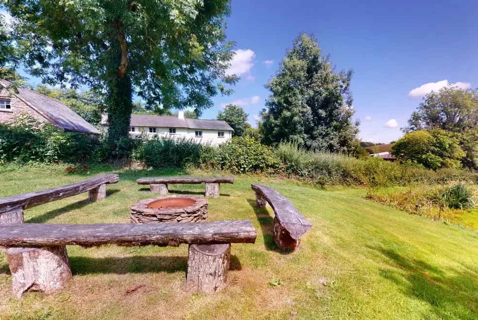 Firepit at Stolford Country Escape with Hot Tub