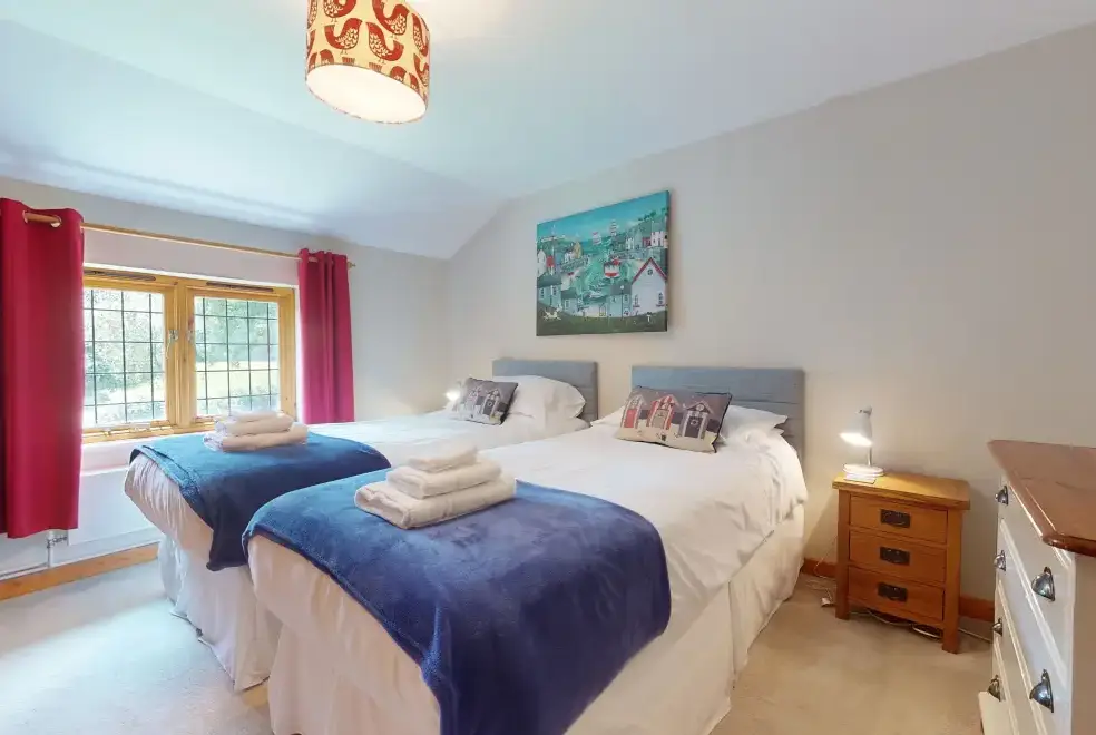 Bedroom at Stolford Country Escape with Hot Tub