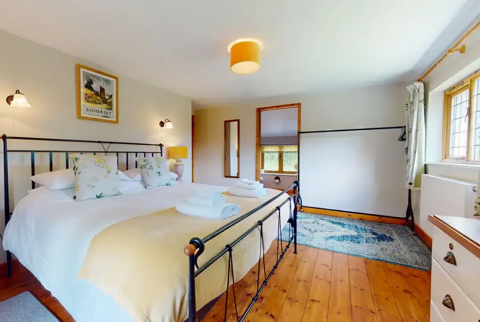 Bedroom at Stolford Country Escape with Hot Tub