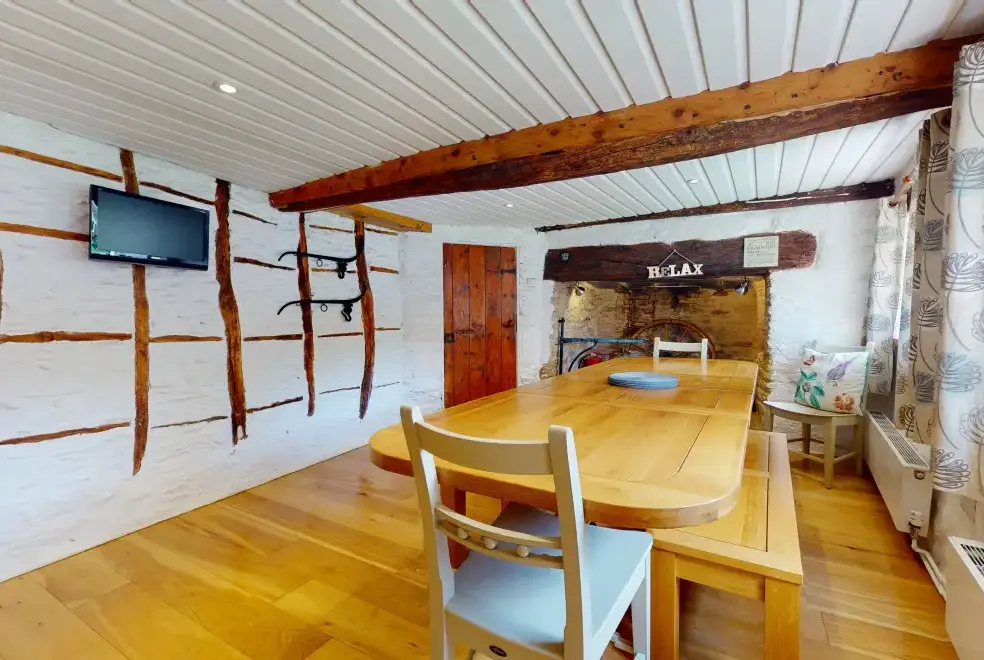 Dining room at Stolford Country Escape with Hot Tub