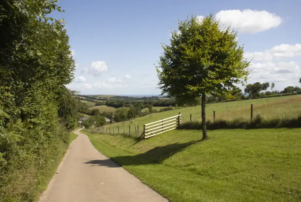 Countryside views at Stolford Country Escape with Hot Tub