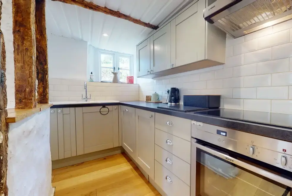 Well equipped kitchen at Stolford Country Escape with Hot Tub