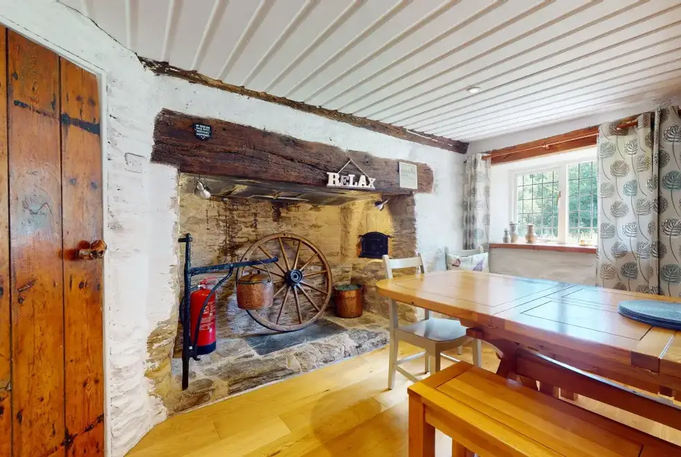 Farmhouse style kitchen at Stolford Country Escape with Hot Tub