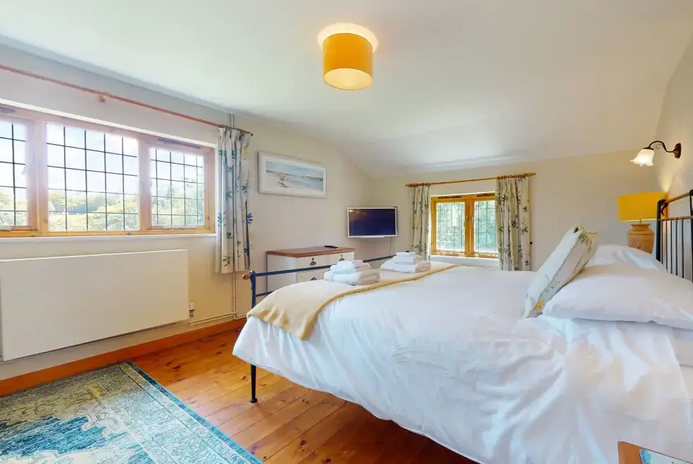 Bedroom at Stolford Country Escape with Hot Tub