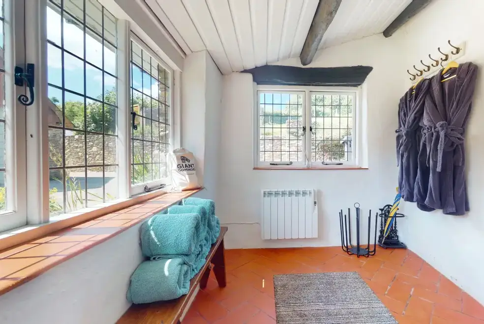 Boot room at Stolford Country Escape with Hot Tub