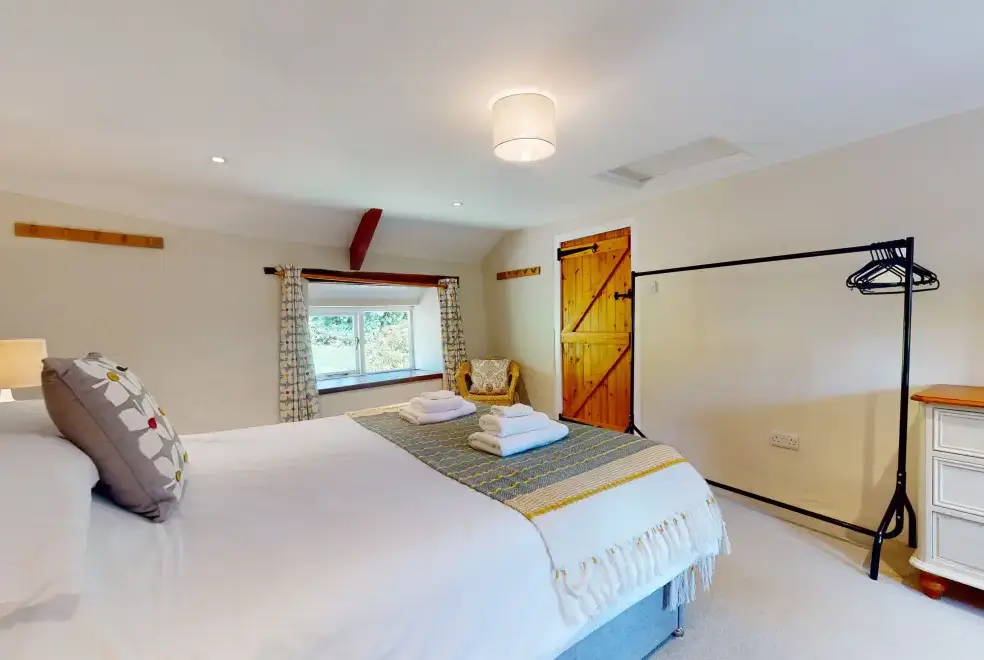 Bedroom at Stolford Country Escape with Hot Tub