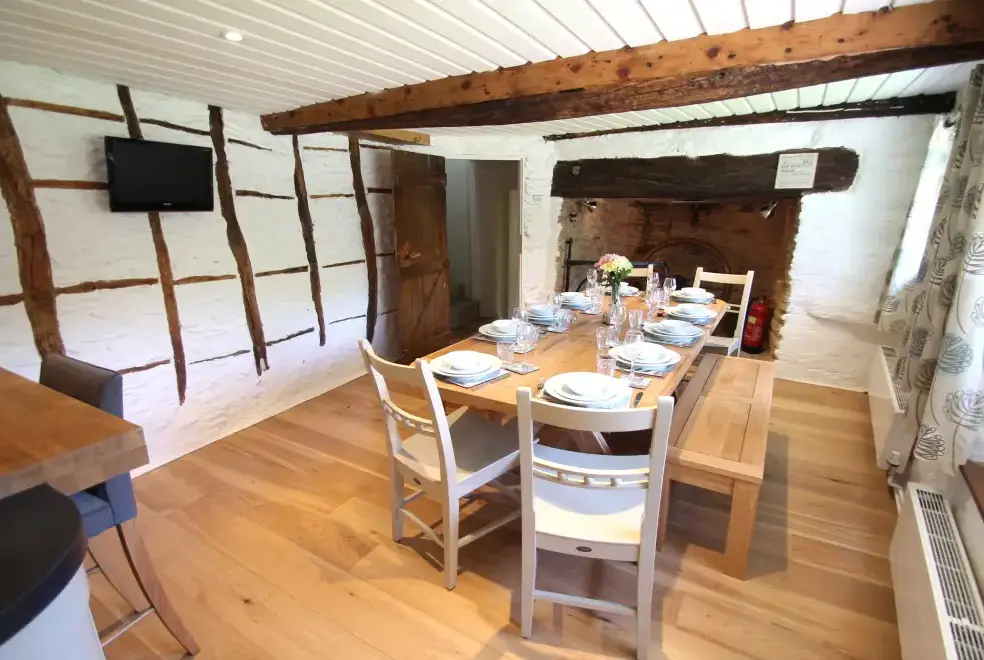 Dining room at Stolford Country Escape with Hot Tub