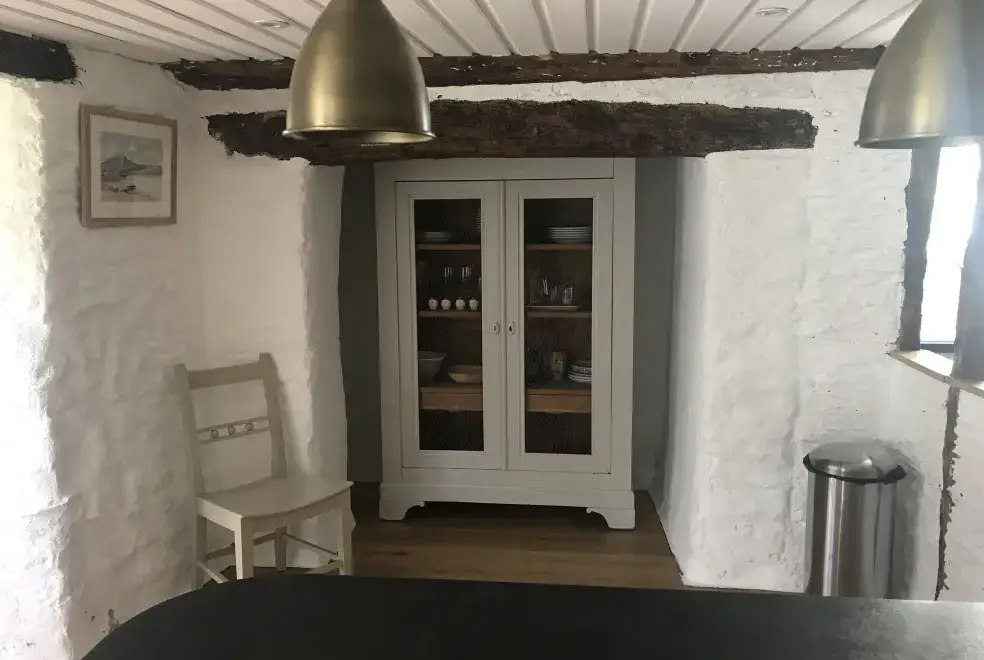 Farmhouse style kitchen at Stolford Country Escape with Hot Tub