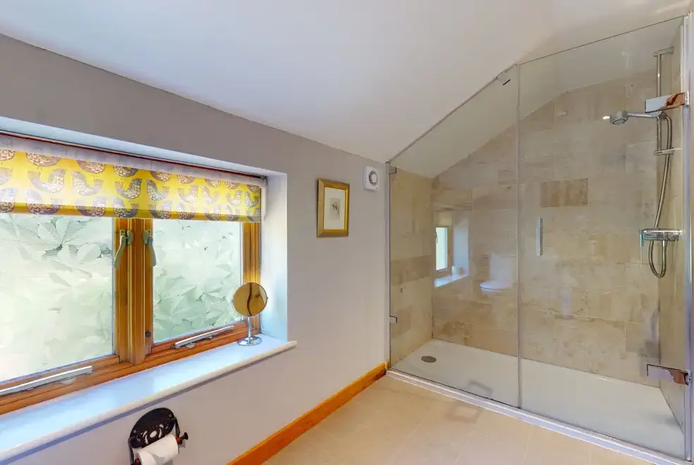 Shower room at Stolford Country Escape with Hot Tub