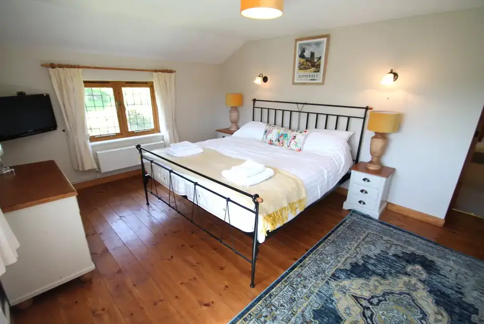 Bedroom at Stolford Country Escape with Hot Tub